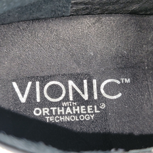 VIONIC Judith Mary Janes Orthaheel Sliver Flats Women's Size 7 - Picture 3 of 9